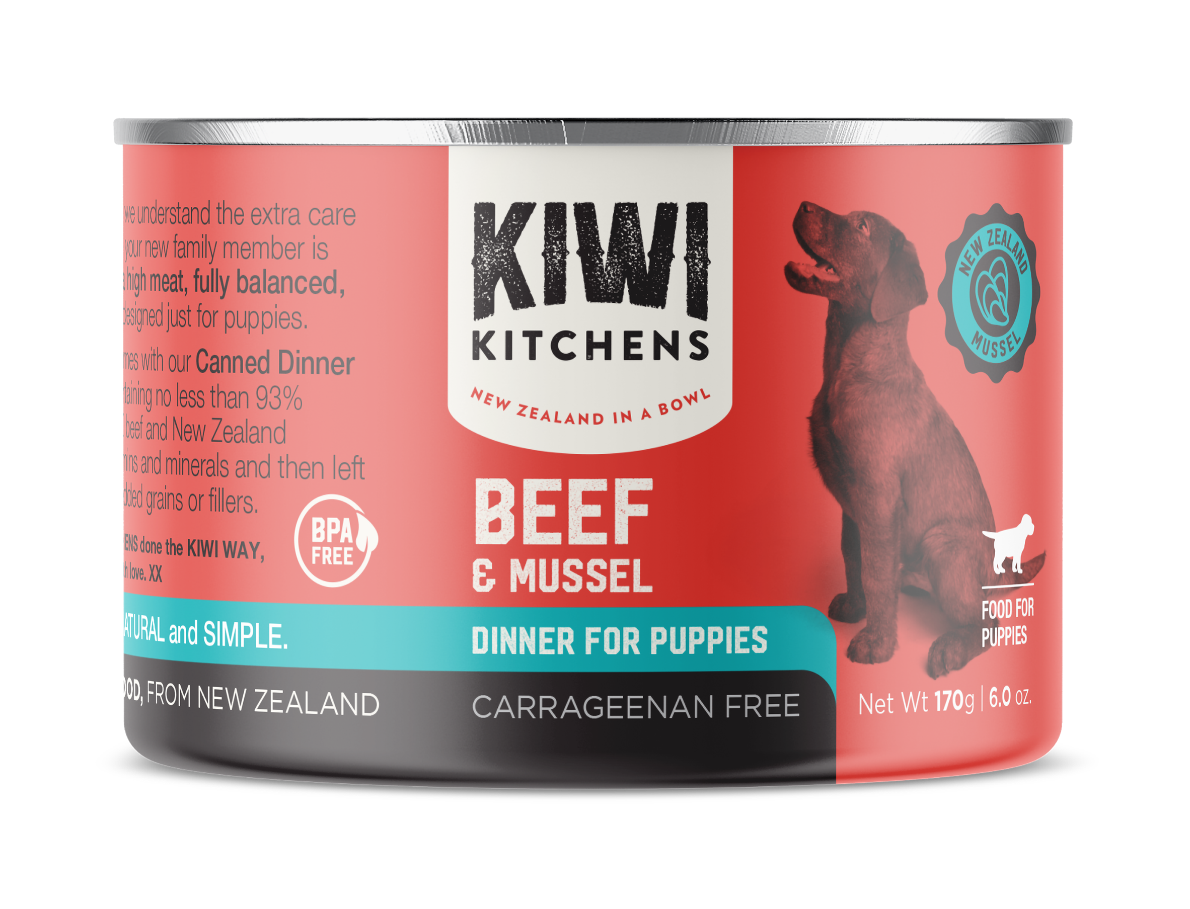 Canned Wet Dog Food Beef Dinner