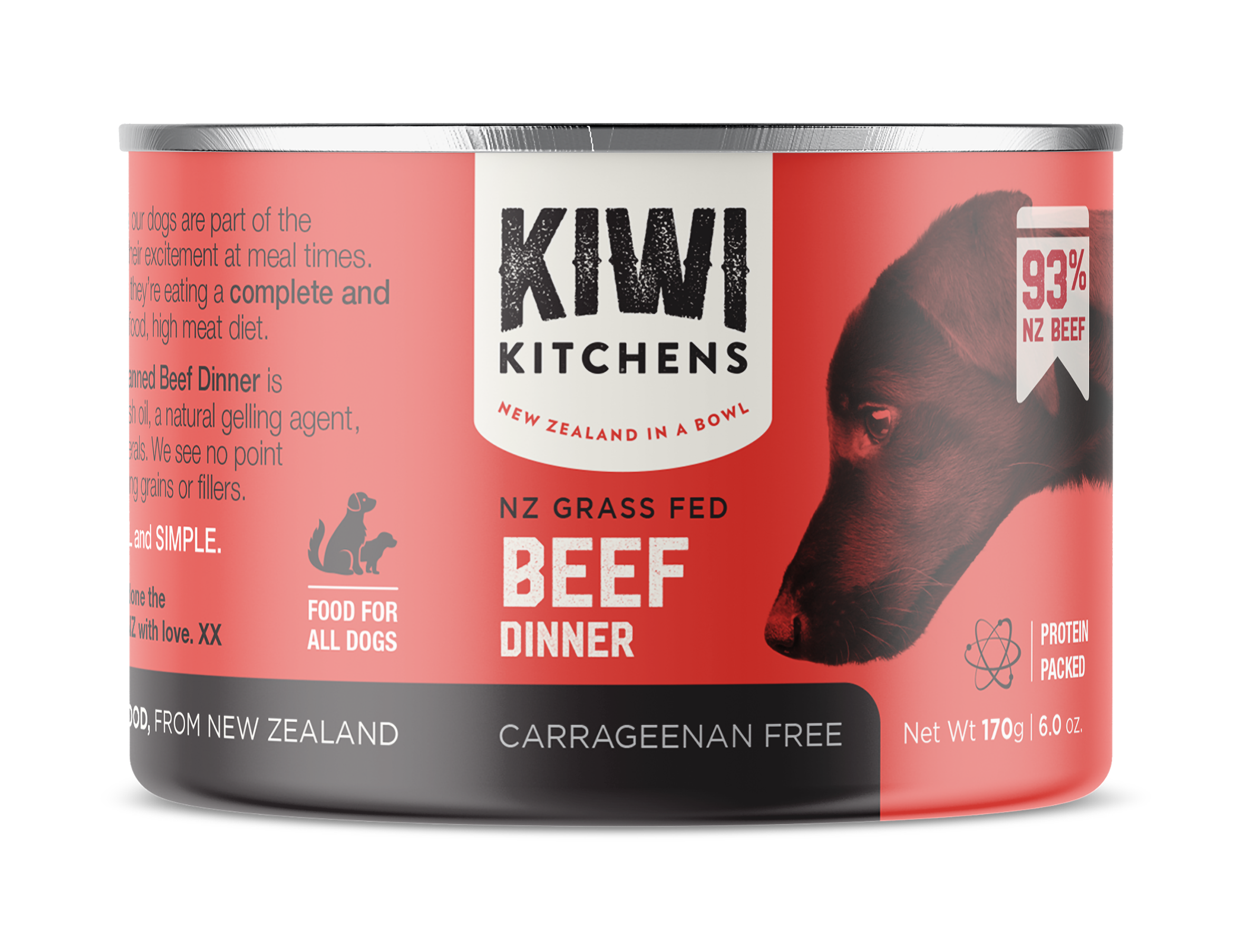 Canned Wet Dog Food Beef Dinner